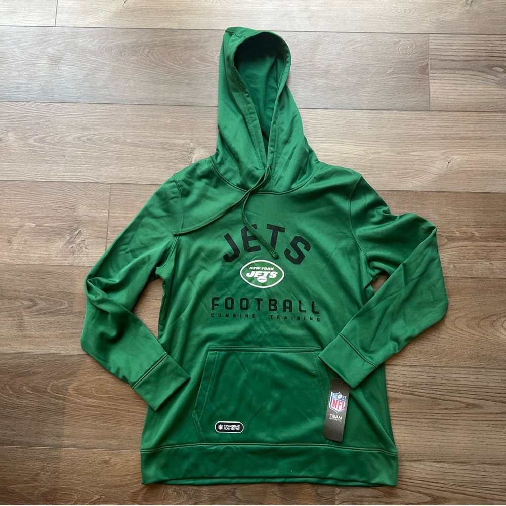 Womens New Era New York Jets Hoodie Green NFL